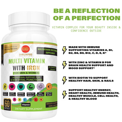 (2 Pack) 25 in 1 Multivitamin With Iron